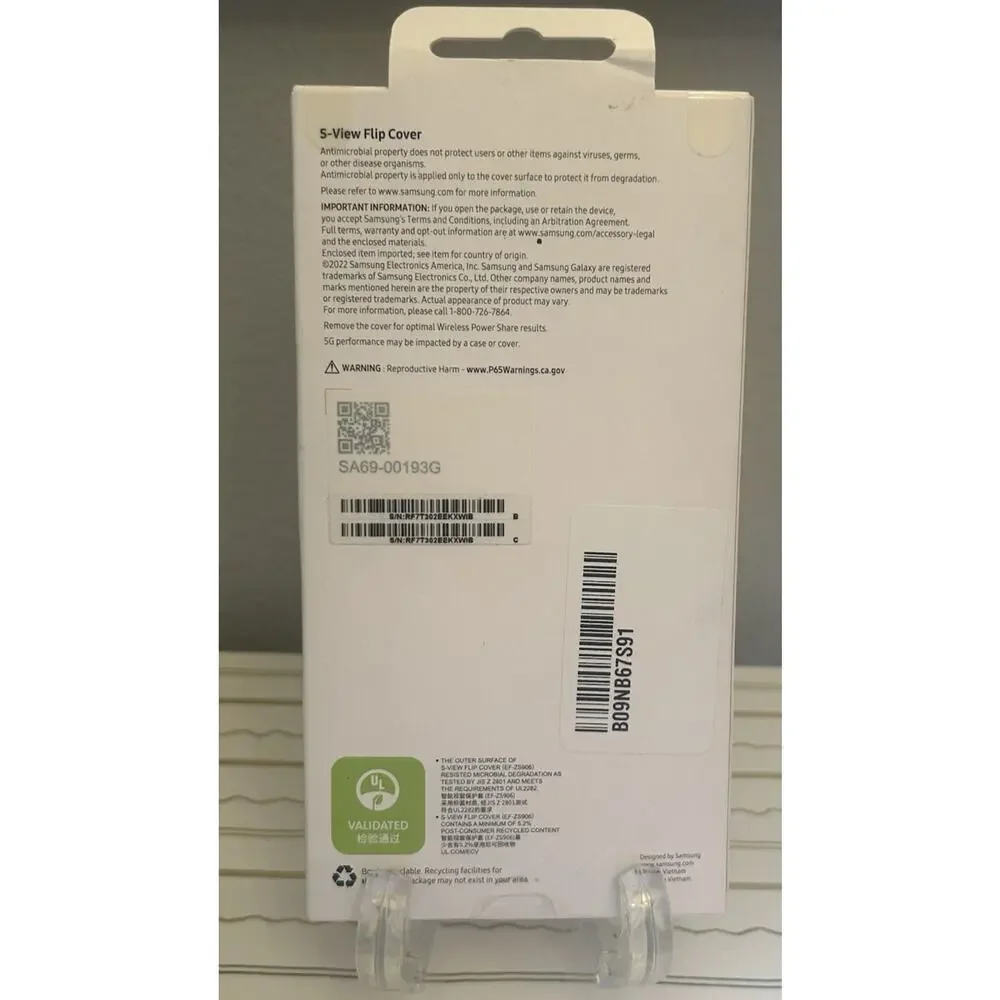 Samsung Galaxy S22+ S-View Flip Cover Case OEM New In Box EF-ZS906CEEGUS
